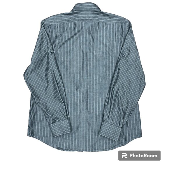 Men's EXPRESS Modern Fit Button-down‎ Long Sleeve Dress Shirt- Size Large - Picture 3 of 12